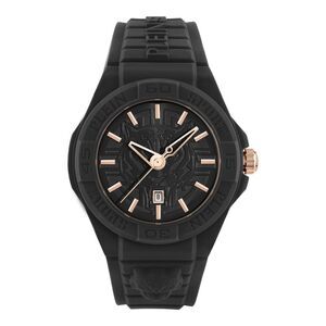 Plein Sport New Fearless Silicone Watch Black Mens